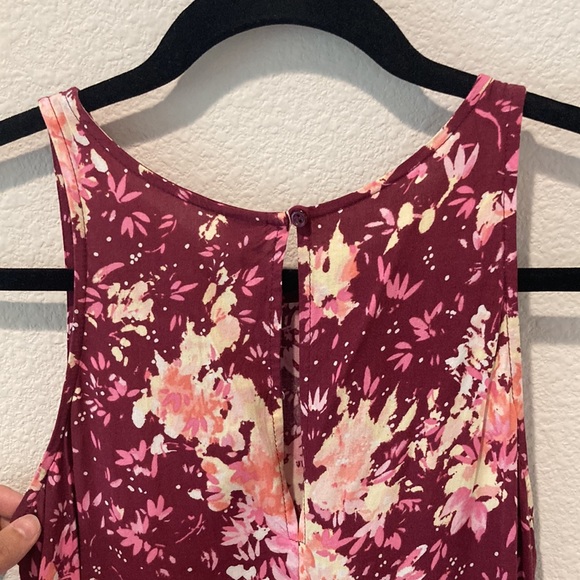 Old Navy Pink Floral Tank Top - Picture 3 of 4